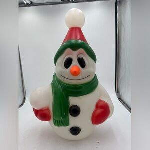 Vintage General Foam 22" Jr, Snowman Blow Mold Carrot Nose Yard Decor Christmas
